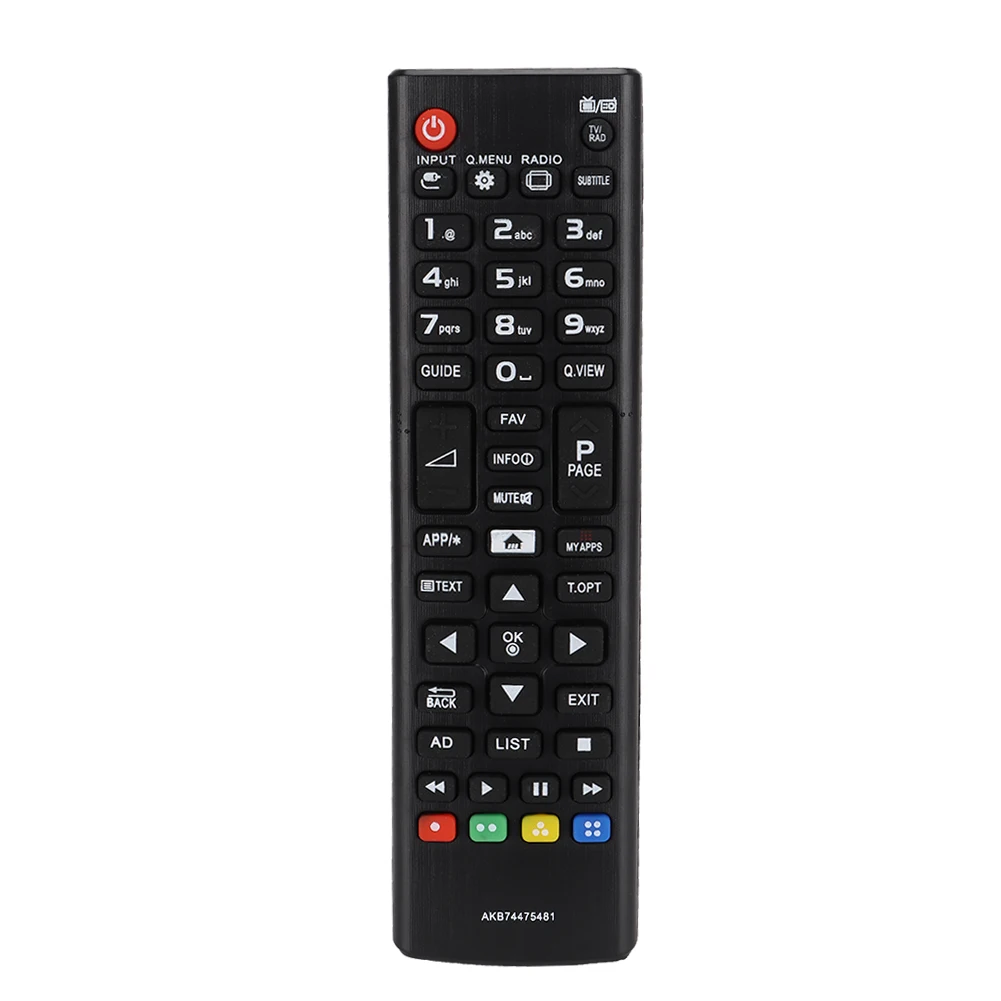 

ABS Material Shell TV Television Remote Control for LG AKB74475481 Powered by Battery