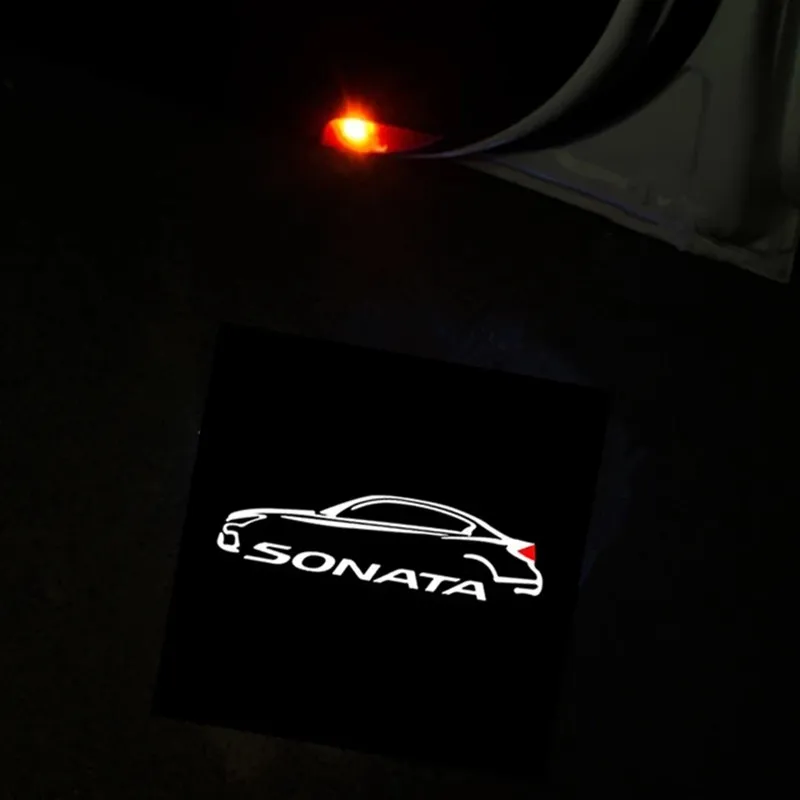 

2X светодиодные индивидуальные автомобильные двери фотоаксессуары для SONATA VI (YF)/i45 8 2010 2011 2012 2013 2014 УНИКАЛЬНАЯ проекционная лампа