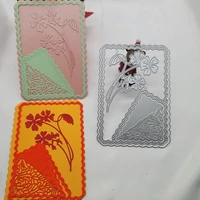 pans 2022 cutting dies flower lace frame new die cuts for scrapbooking embossing diy manual photo album decor knife mold models