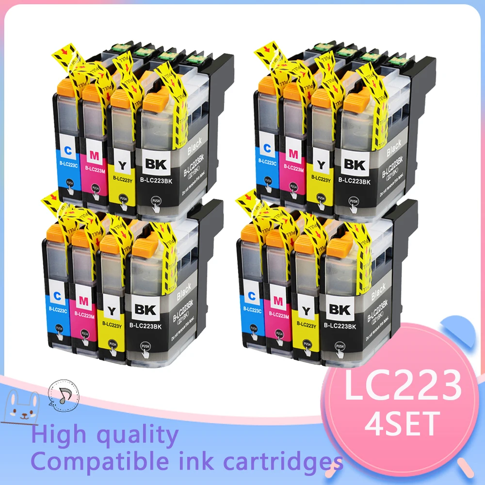 

Compatible for Brother LC223 223XL Ink Cartridge For Brtoher DCP-J562DW/J4120DW/MFC-J480DW/J680DW/J880DW/J4620DW/J5720DW/J5320DW