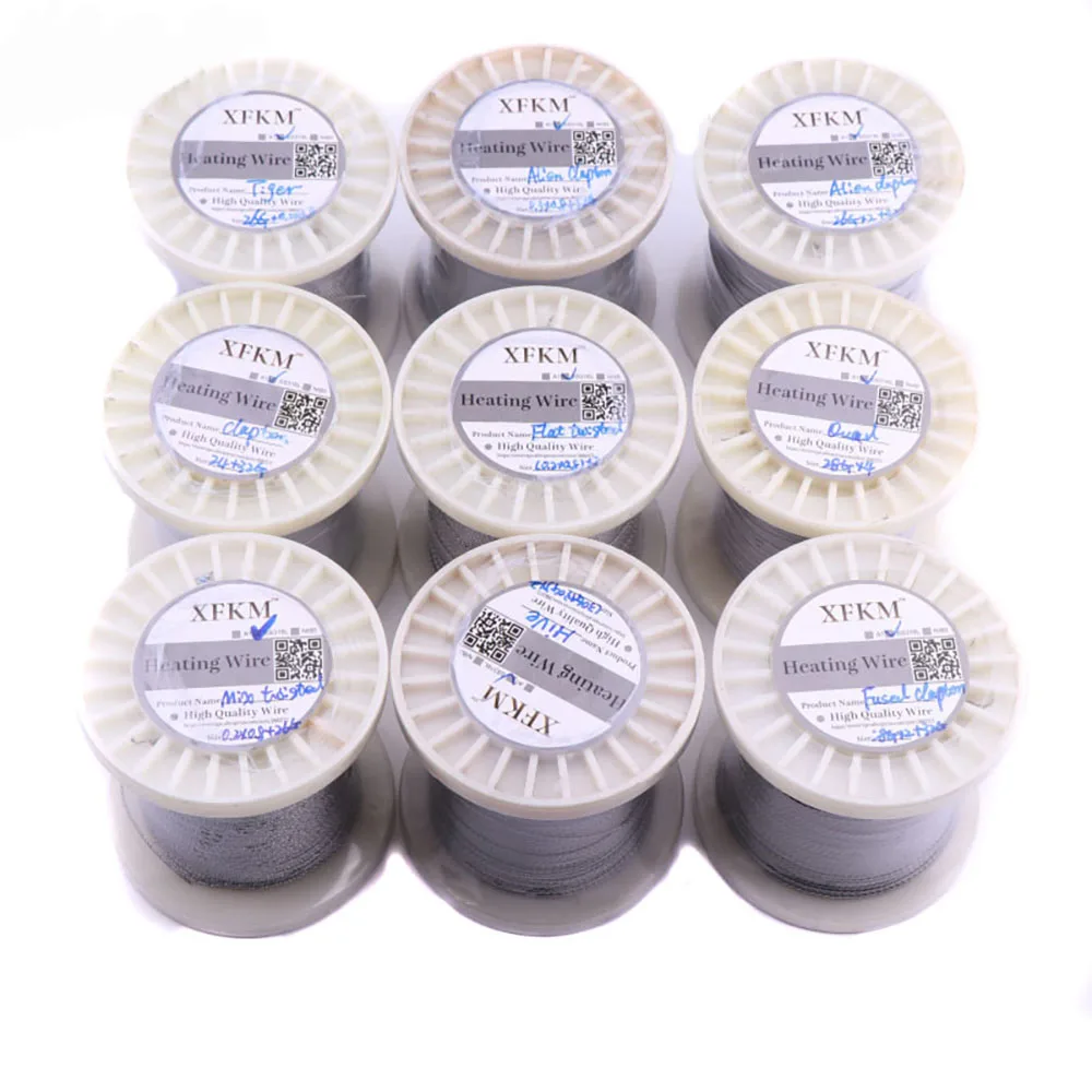 

300feet/roll SS316L Flat Alien Fused Clapton Wire for Rebuildable Atomizer Heating Wires Coil Tool Alien Clapton Heating Wire