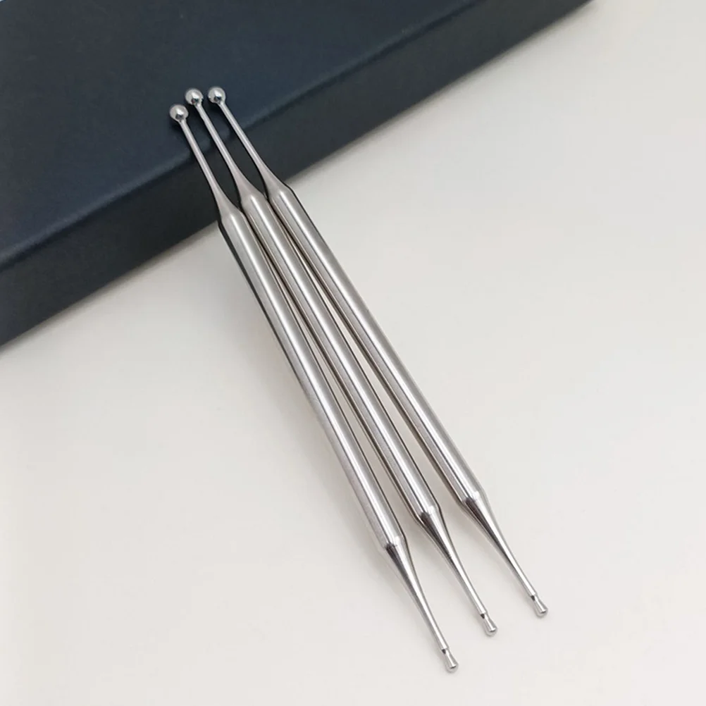 Акупунктурная ручка массажер для глаз металлический стержень серебристый