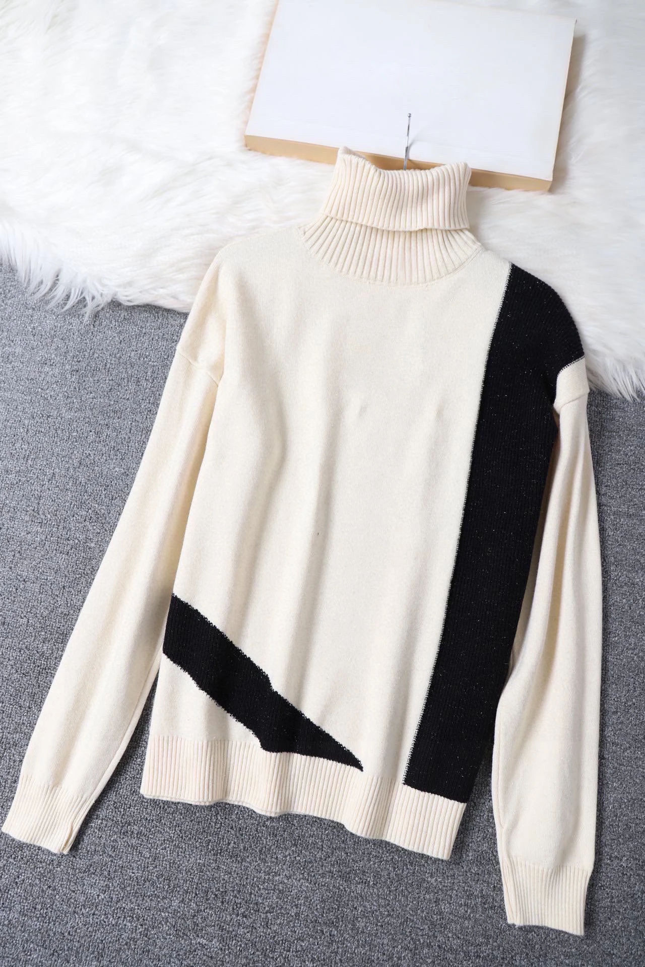 

Женский шерстяной свитер, свободный удобный стильный свитер, весна 20230213