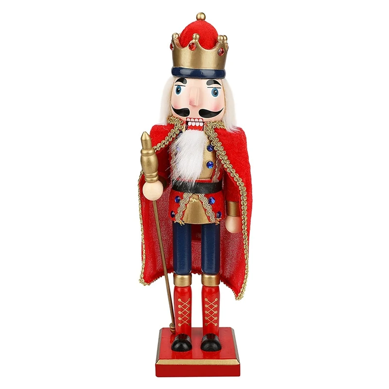 

Nutcracker Christmas Decorations, 15 Inch Traditional Wooden Nutcracker Soldier Ornaments for Xmas Party Home Decoration