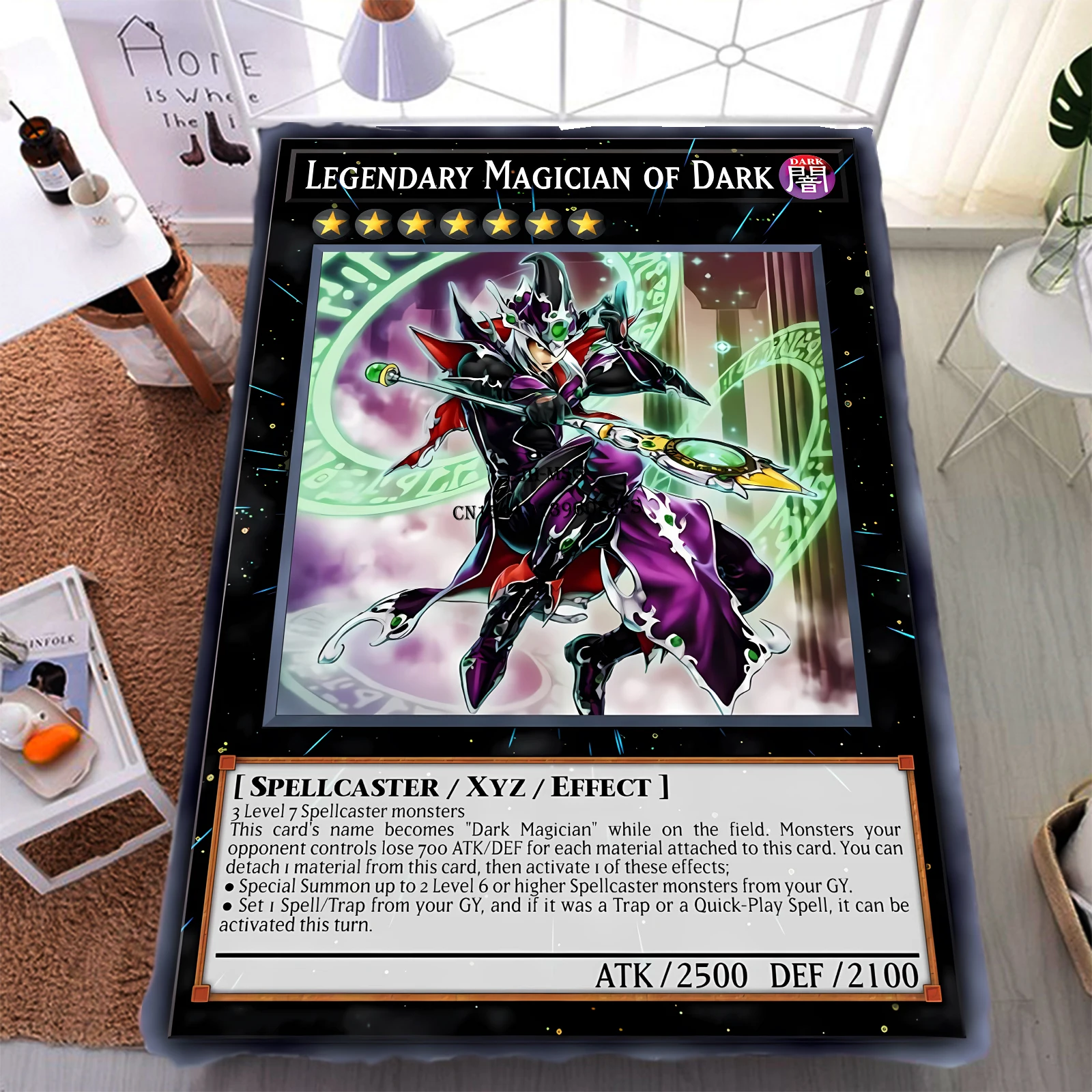 

Yu-Gi-Oh Card Blanket Legendary Magician of Dark Flannel Soft Plush Sofa Bed Throw Anime Blankets Kids and Adult Bedroom Decor