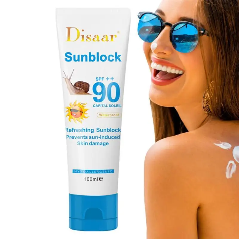 

Facial Sunscreen PA Sun Cream For Face And Body Portable Face Sunscreen SPF 90 Sunblock Lotion With Natural Ingredients For