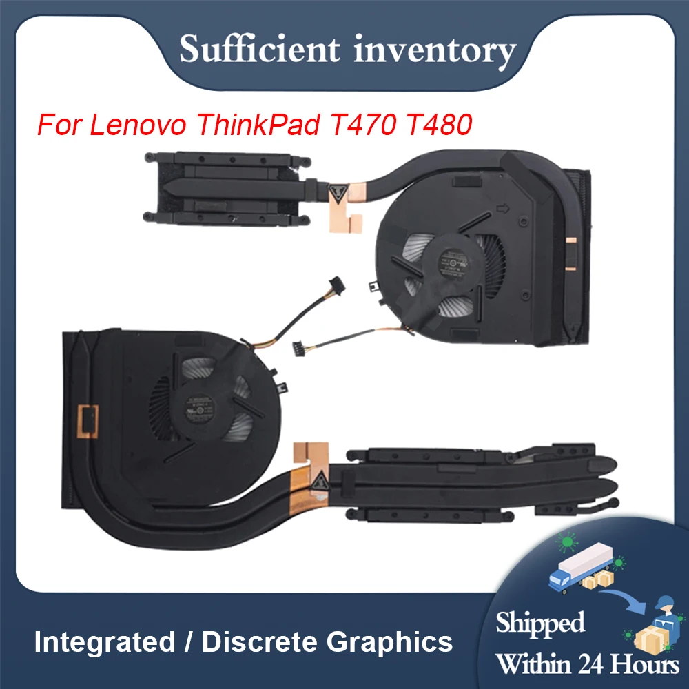 

New SWG Integrated Discrete Graphics 01YR200 01YR202 01ER497 01ER498 01ER499 For Lenovo ThinkPad T470 T480 Laptop CPU Cooler Fan