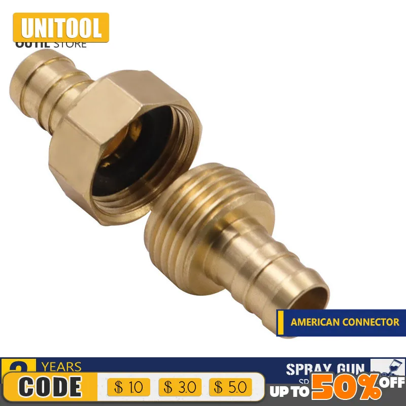 

Realmote 1pc American Garden Water Pipe Connection Tool Set Brass Water Pipe Repair Kit 5/8 Garden Hose Connector