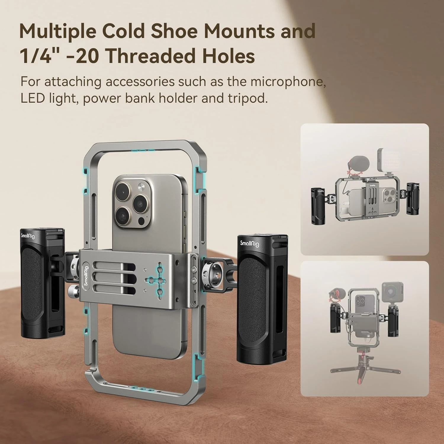 ll Rig Универсальная клетка для телефона комплект видеоустановки с ручками