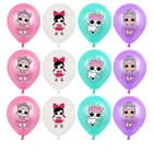 6 шт. L.O.L сюрприз кукла мультяшный латексный шар набор для девочек украшение на день рождения Детские подарки на день рождения Детские игрушки