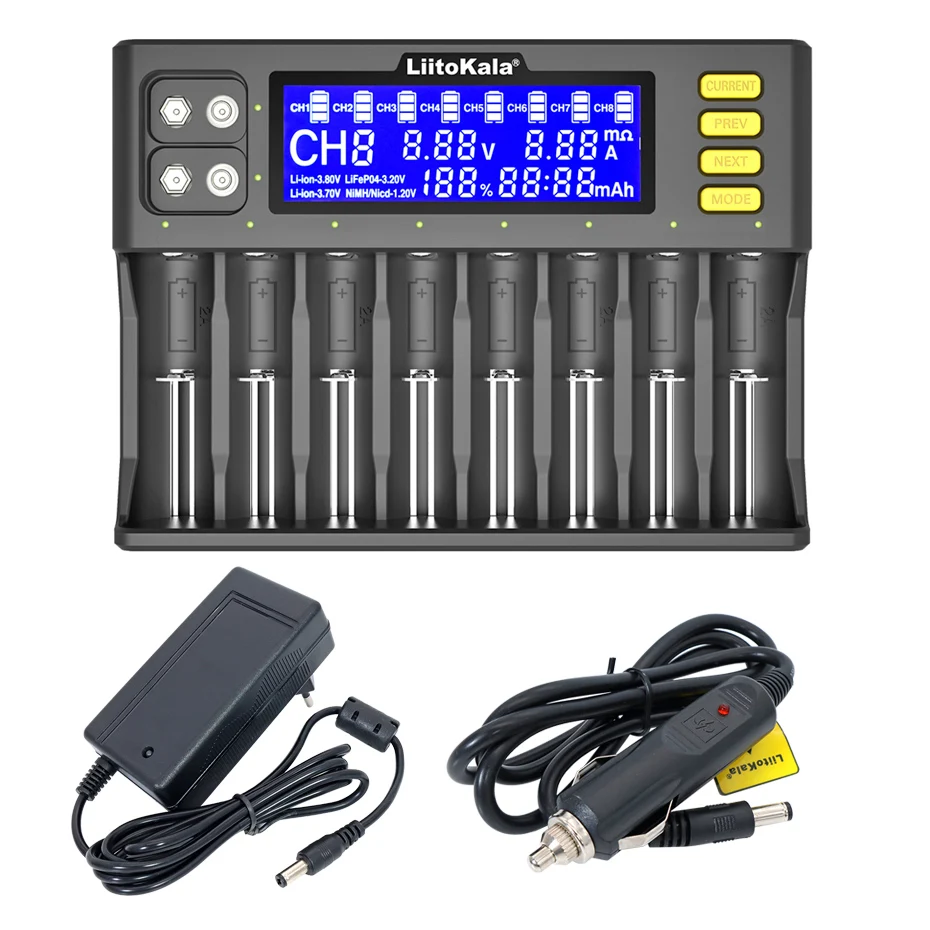LiitoKala Lii-202 Lii-402 Lii-PD4 Lii-500 Lii-S8 Battery Charger 18650 26650 21700 AA AAA 3.7V Li-Ni-MH |