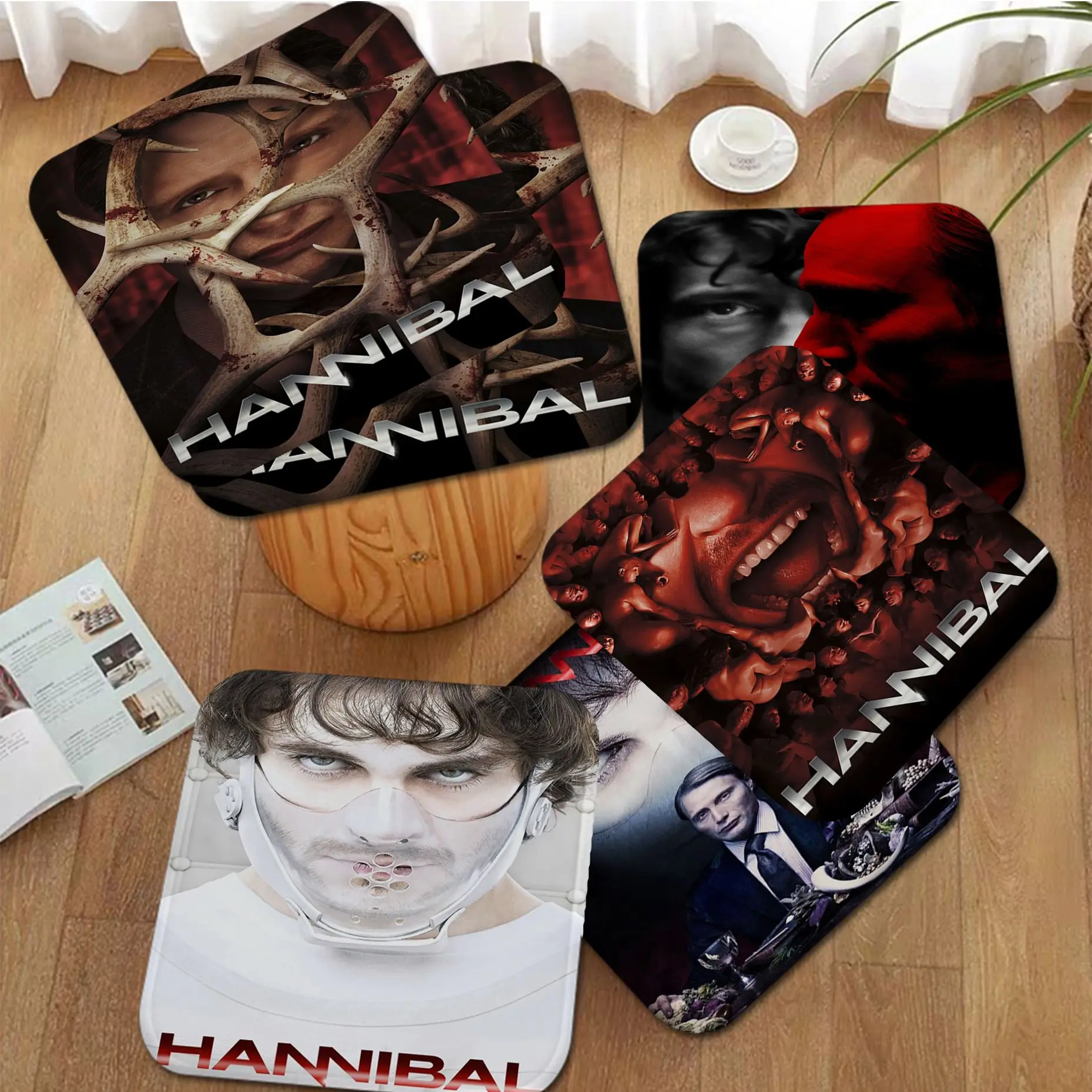 

Vintage Hannibal Movie Four Seasons Dining Chair Cushion Circular Decoration Seat For Office Desk Buttocks Pad