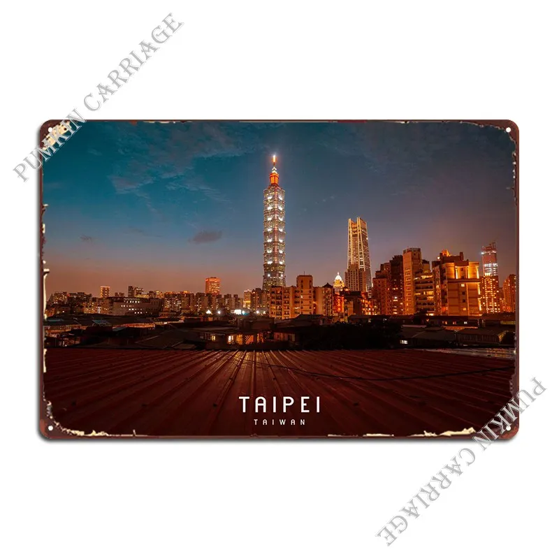 Металлический Ретро-знак в стиле Тайбэя, дизайн клуба, бара, создание оловянного знака, постер