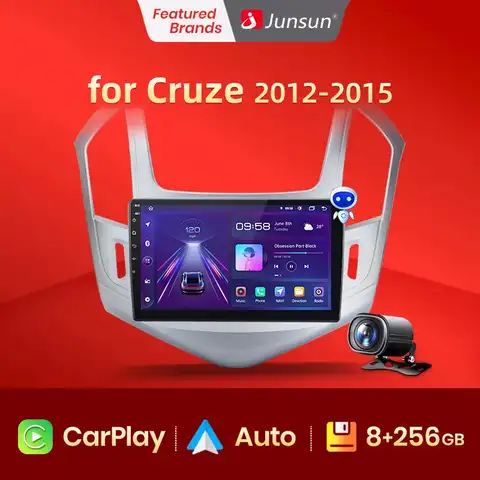 Junsun V1pro AI Voice 2din магнитола андроид for  Chevrolet Cruze 2012-2015 автомагнитола Аудио для авто GPS Track Carplay 2din