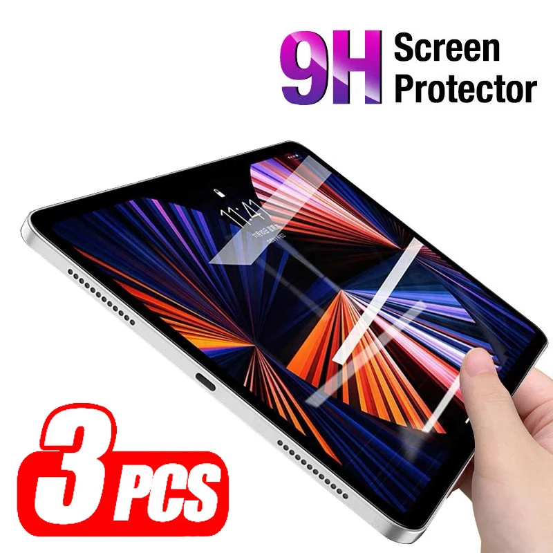 

Защитное стекло, закаленное стекло для iPad 10 поколения Pro 11 2022 mini 6 Air 5 4 10,2 7/8th 9th, 3 шт.