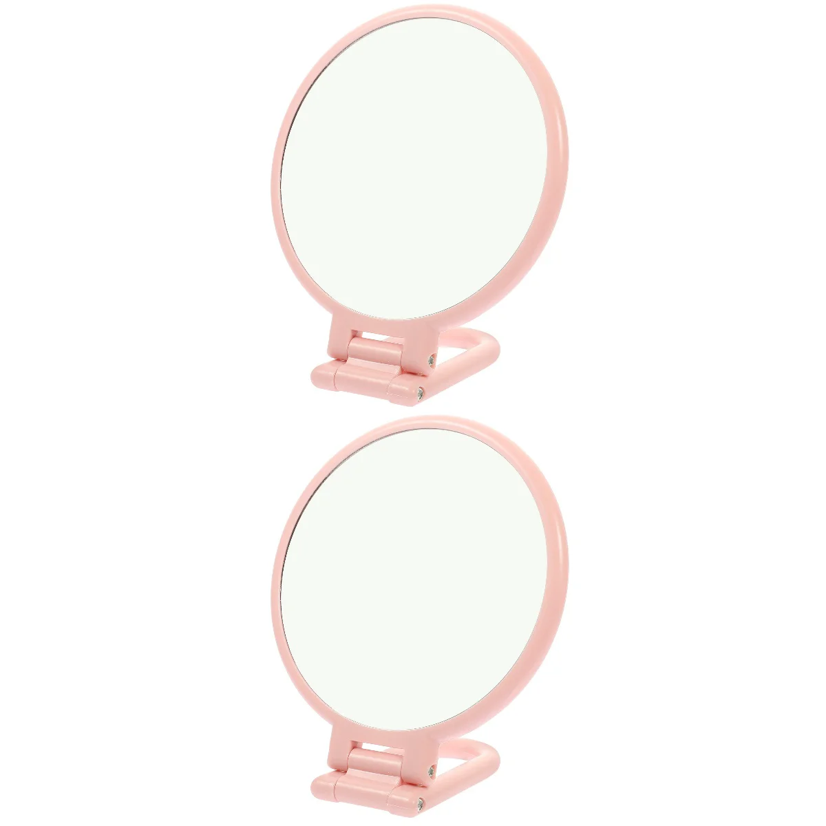 

2pcs Magnifying Handheld Mirror Double Sided Mirror Folding Mirror Hand Held Mirror