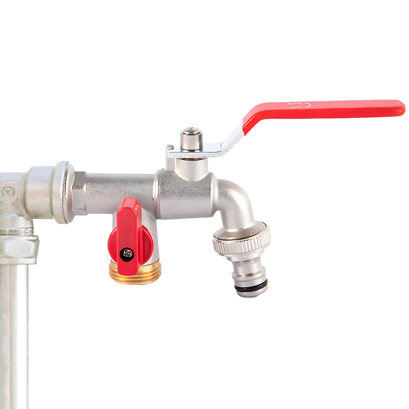 

Durable IBC Tank Tap Adapter Coarse Thread To 1/2'3/4'Water Connector Replacement Valve Fitting Water Tank Adapter Fittings