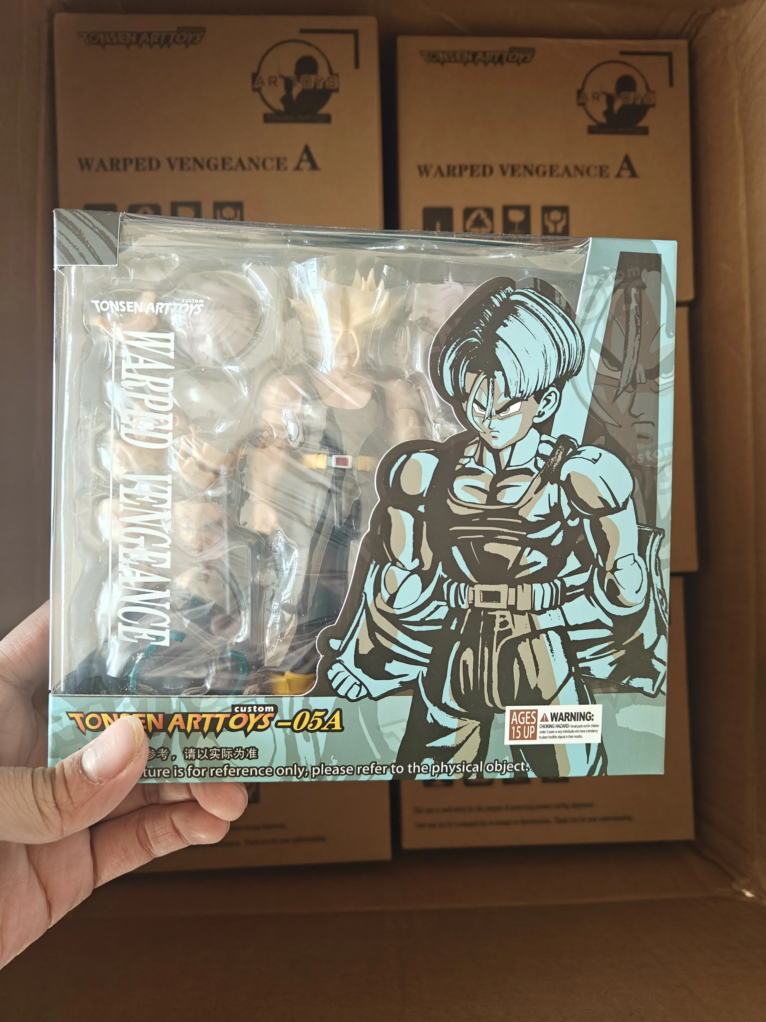 Фото Коллекционная фигурка Tonsen Arttoys 05B Future Trunks SHF Dragon Ball (переиздание) в наличии со сменными аксессуарами, аниме-модель №5