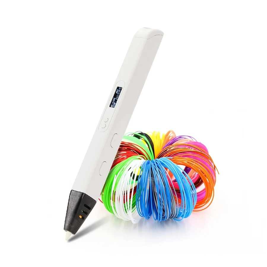 

2022 RP800A 3D Printing Pen with OLED Display Professional 3D Drawing Pen for Doodling Art Craft Making and Education toys