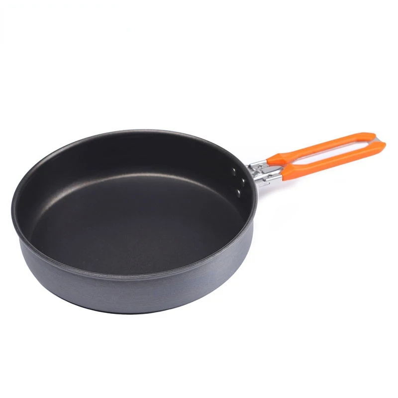 

Non-stick Camping Frying Pan Outdoor Hiking Skillet Lightweight Stick Free Cookware 0.9L 262G