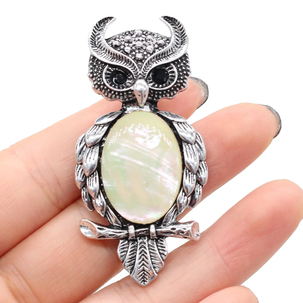 

1Pc Elegant Owl Shape Brooches Antique Silver Alloy Pins for Women Dress Coat Brooch Jewelry Gifts Accessories