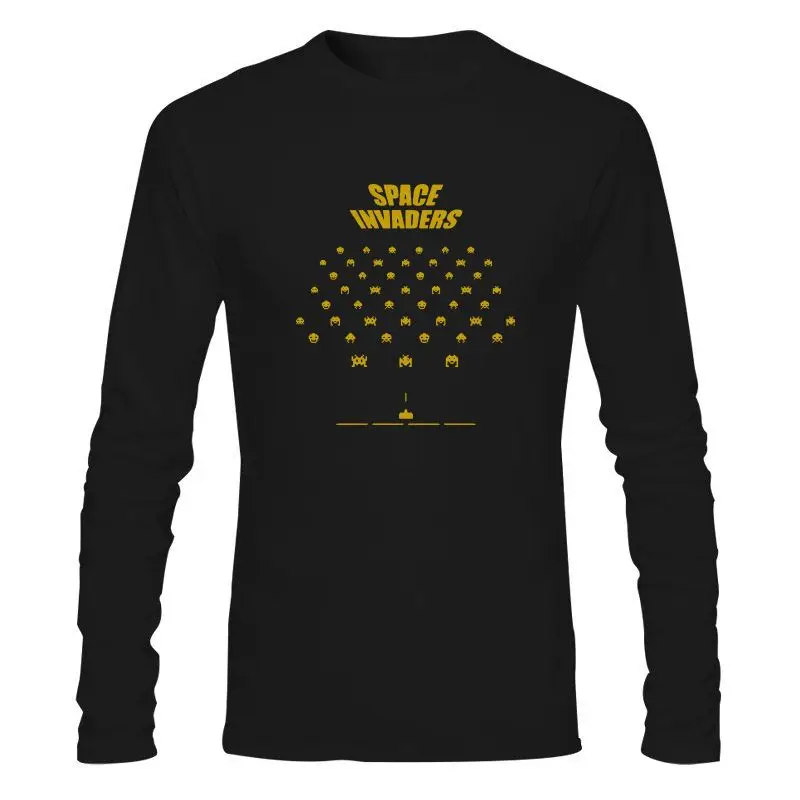

Футболка мужская Space Invaders, качественная тенниска с круглым вырезом, Swag, 100% хлопок, дизайнерская уличная одежда в стиле панк