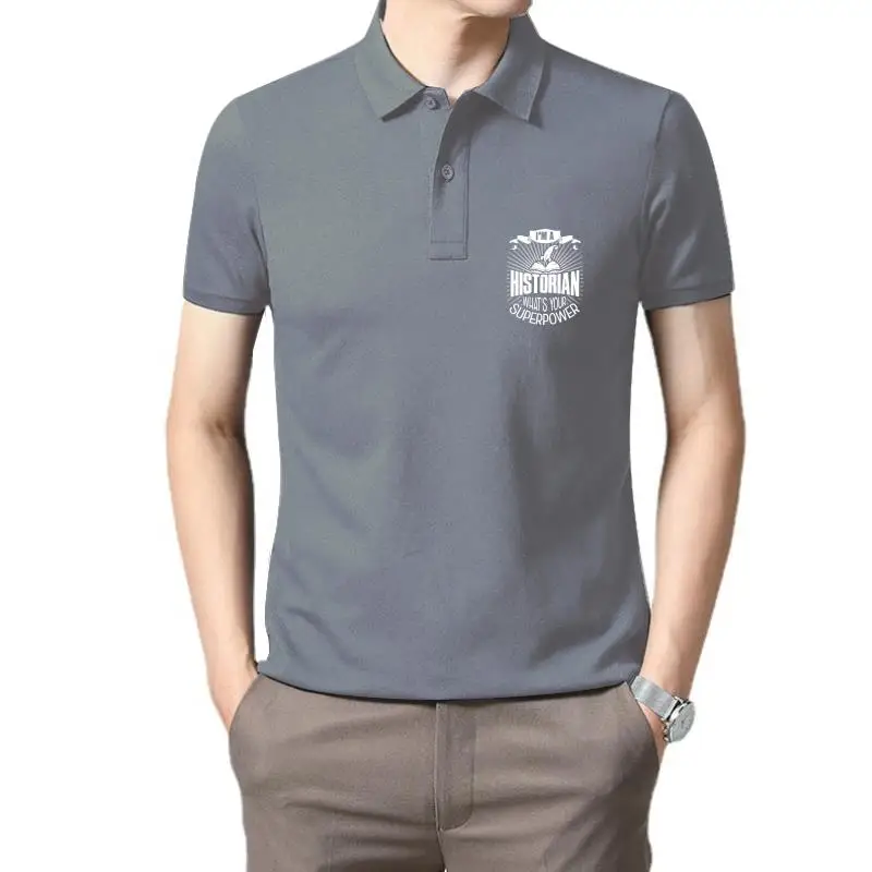 

Golf wear men Men Historian teacher job superpower shirt Women polo t shirt for men