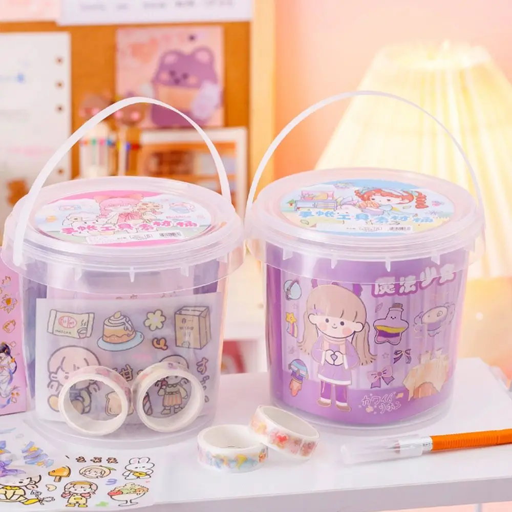 

Toy Guka Chuck Set Hand Account Tool Set DIY Photocard Holder Guka Bucket Sticker Set Goo Card Sticker Tool Set