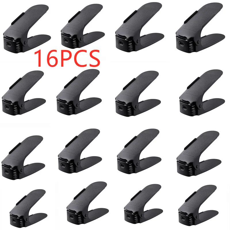 

Регулируемая стойка для обуви, 16 шт., прочный органайзер для обуви