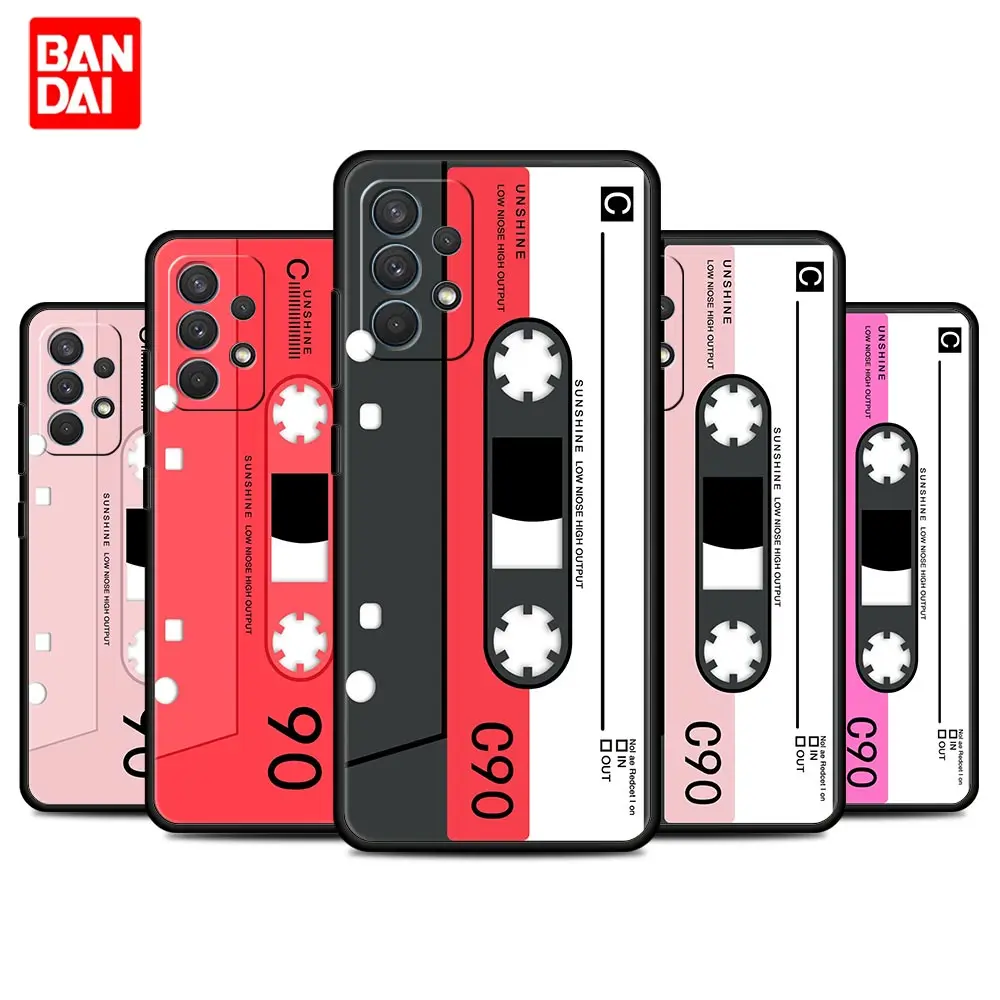 

Cassette Tape Classic Case for Samsung Galaxy A12 A52 S20 FE A51 A32 A21s S21 A50 A71 A02s A31 Plus Ultra Silicone Cover Shell
