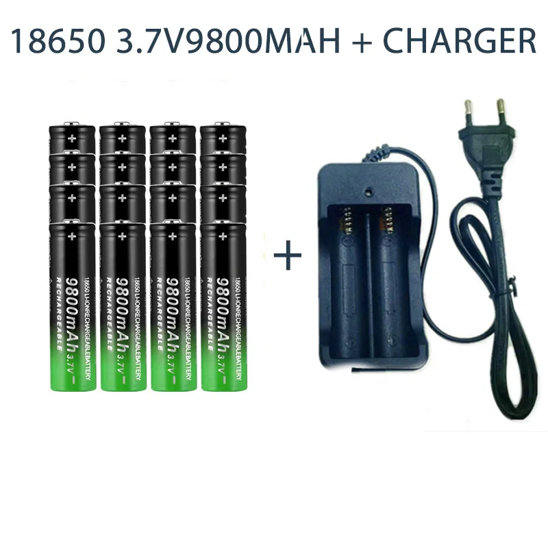 

Литий-ионный перезаряжаемый аккумулятор 18650, 3,7 в, 18650, 9800 мАч