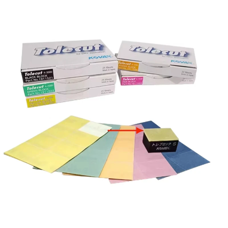 Япония KOVAX Tolecut 8 вырезов лица Toleblock шлифовальная бумага для полировки автомобилей