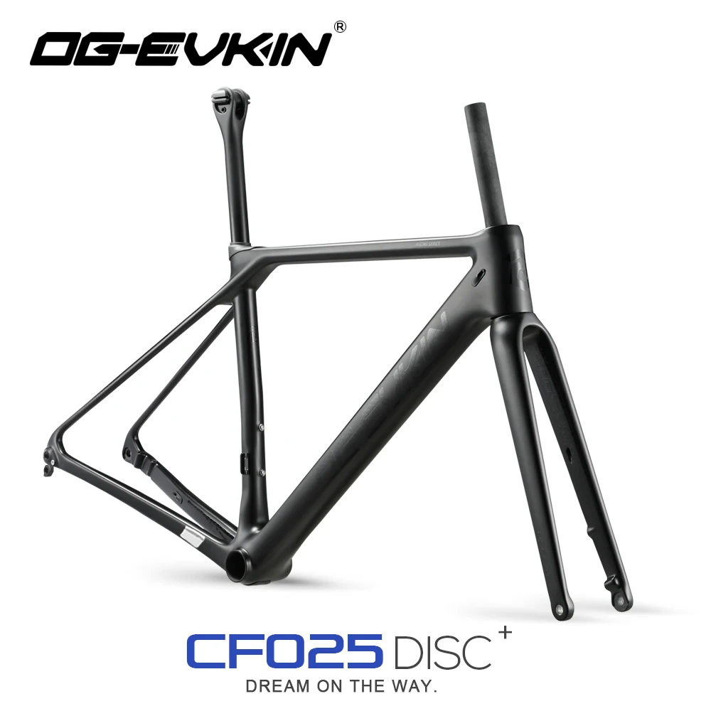 OGEVKIN CF025 Carbon Road Frame Disc Brake BB86 28C 12x100/12x142