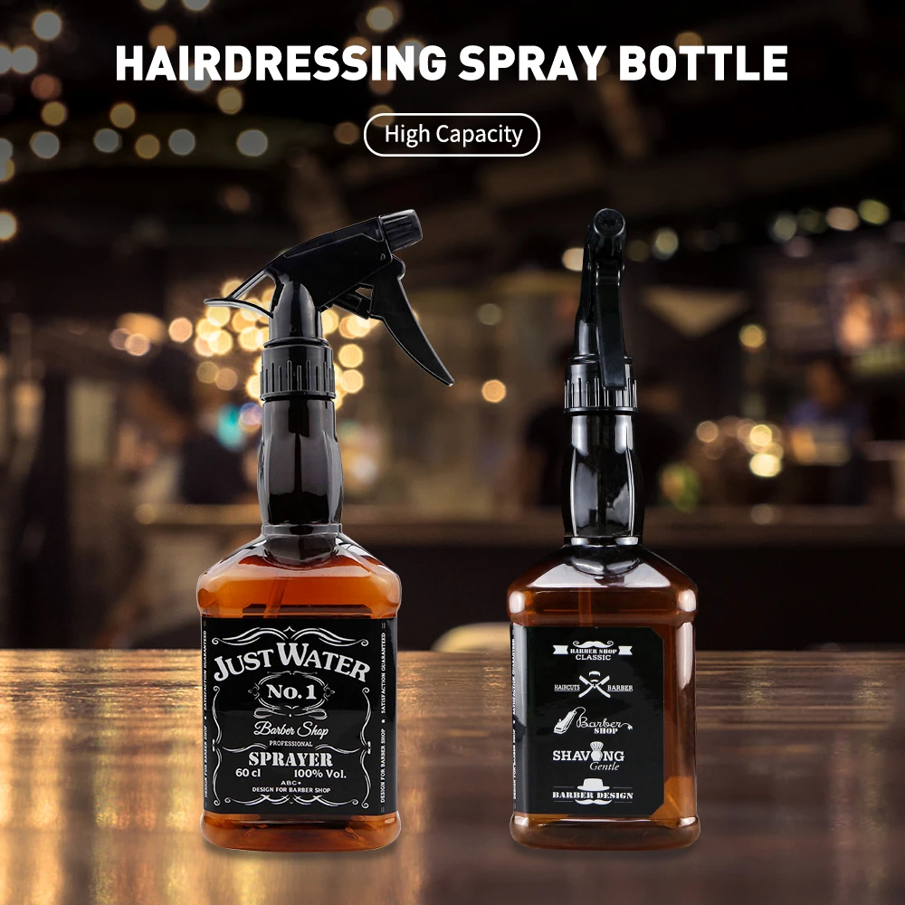 

600ML Salon Hairdressing Spray Bottle Refillable Mist Empty Bottle Salon Barber Tools Continuous Hair Spray Bottle Water Sprayer