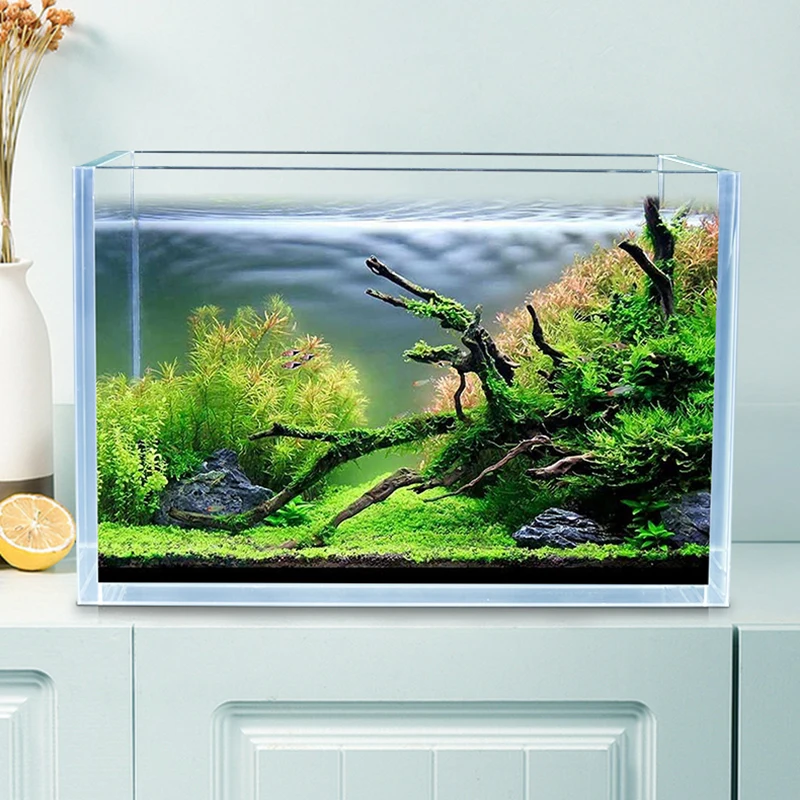 

Living Room Fish Tank Office Desktop Decoration Fountain Rockery Water Creative Fish Aquariums Gift Peceras Y Acuarios Fish Tank