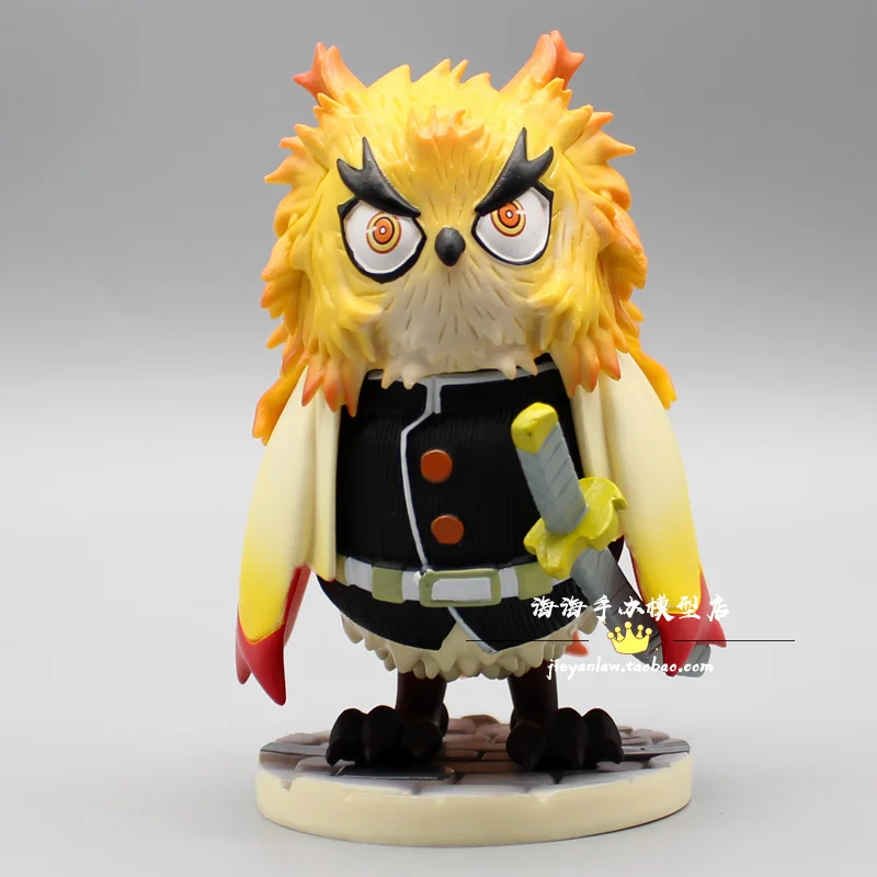 

Фигурка истребителя демонов, аниме, Rengoku Kyoujurou, Сова, ПВХ, фигурка, украшение, Коллекционная модель, игрушки для детей, подарки на день рождени...
