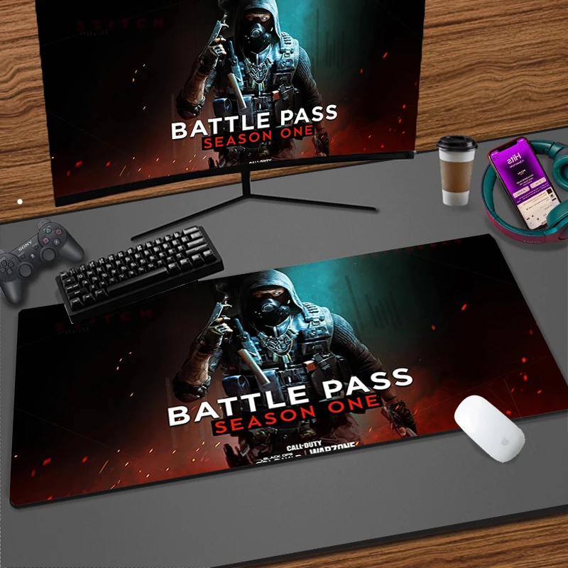 

Cool Gaming Mouse Pad Call Of Duty Warzone 900x400 Mousepad Computer Offices Computer Desk Accessories Anti-skid Xxl Mouse Mat