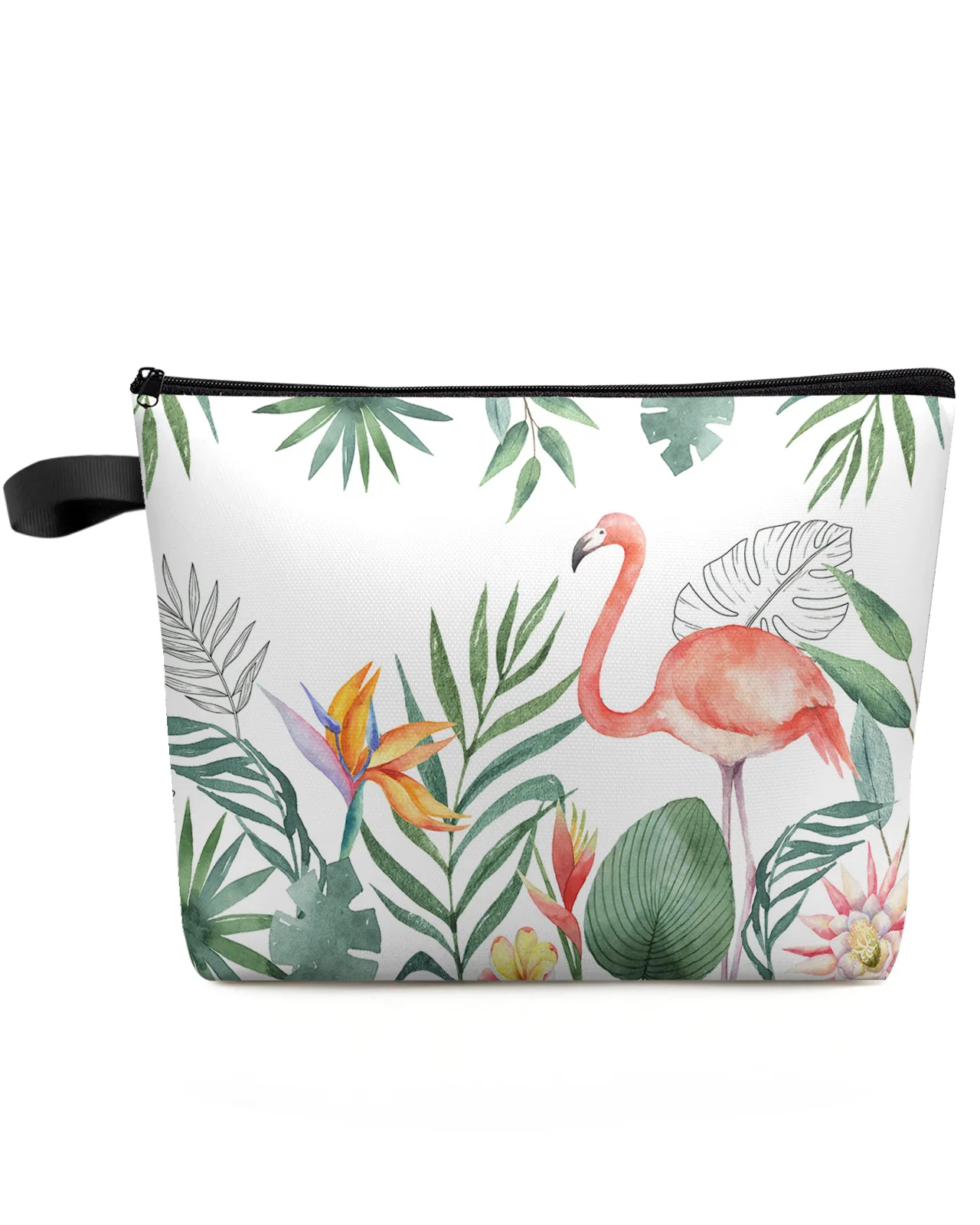 

INS Style Tropical Plants Flamingos Makeup Bag Pouch Travel Essentials Women Cosmetic Bags Toilet Organizer Storage Pencil Case