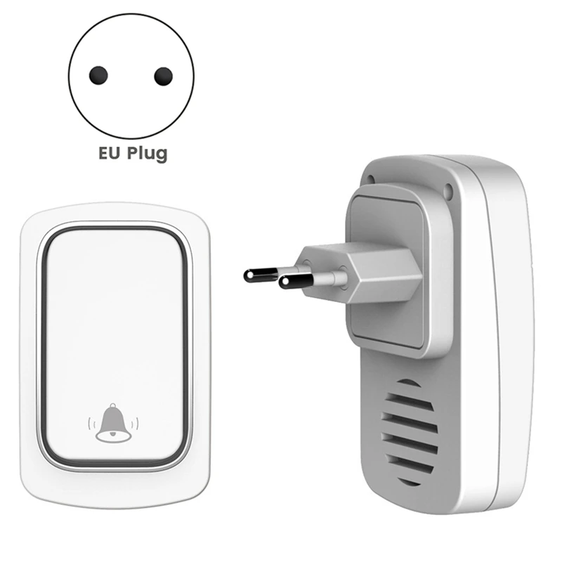 Автономный беспроводной дверной звонок без батареи Водонепроницаемый для