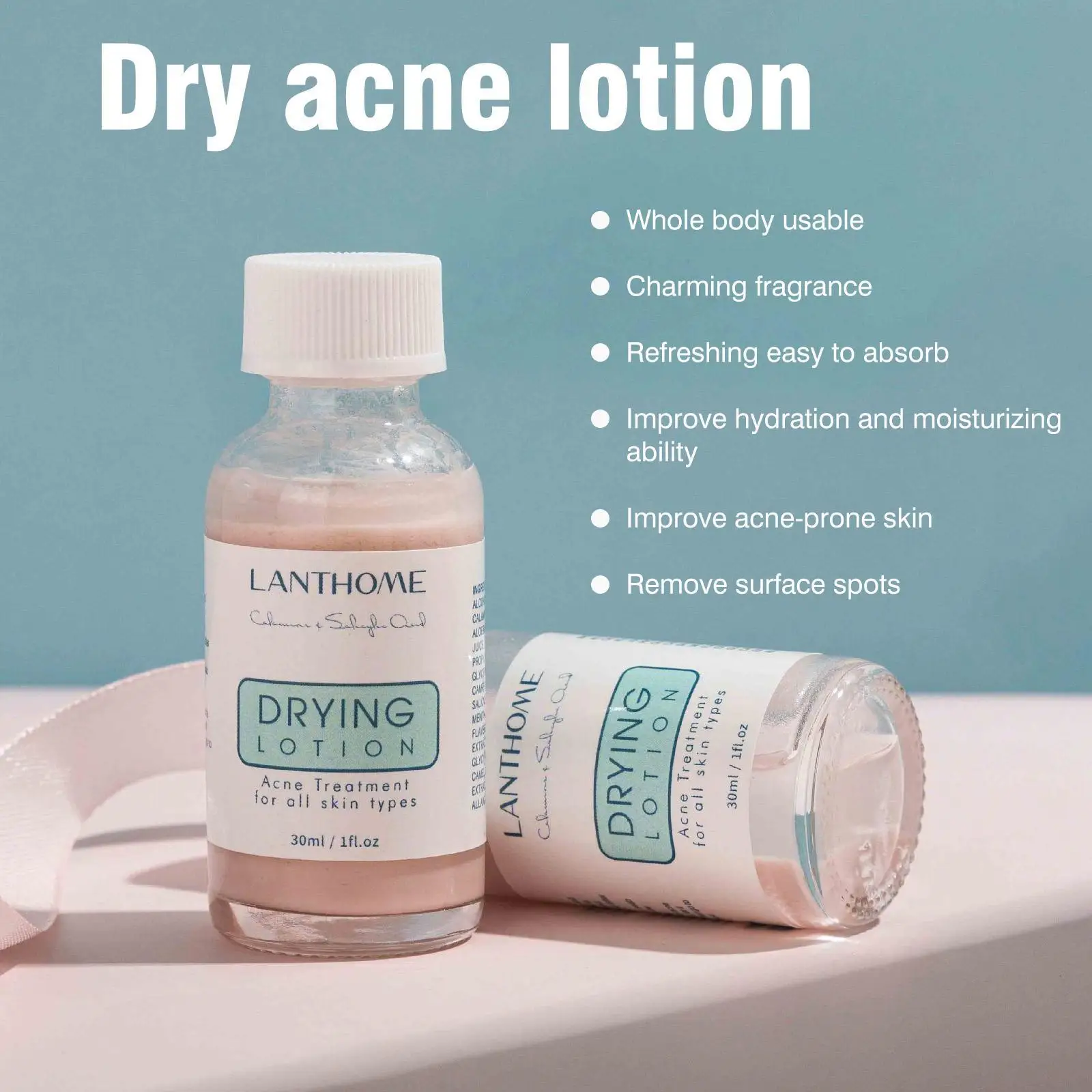 

30ml Acne Removal Serum Salicylic Acid Anti-Acne Repair Fade Acne Spots Oil Control Cream Whitening Moisturizing Skin Care