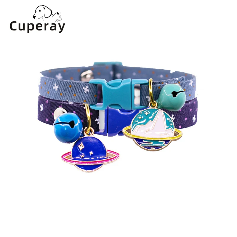 

Polka Dot Kitten Collar,cute Pet Collar with Bell & Metal Pendant,for Kittens & Dogs To Travel Outdoors To Prevent Getting Lost