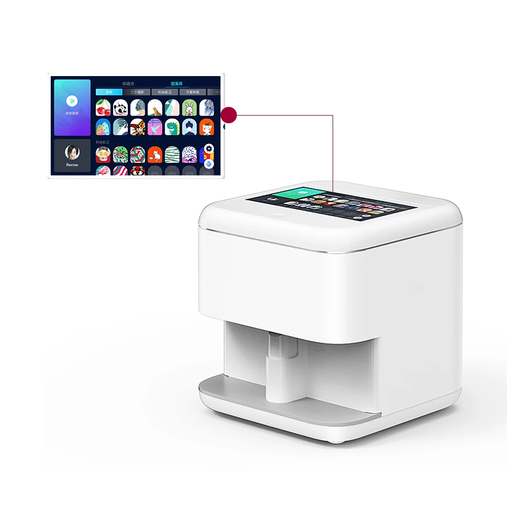 

Smart Wifi AI Nail Printer Automatic Nailprinter Manicure Tool Impressora De unha Professional DIY Nail Art Printing Machine