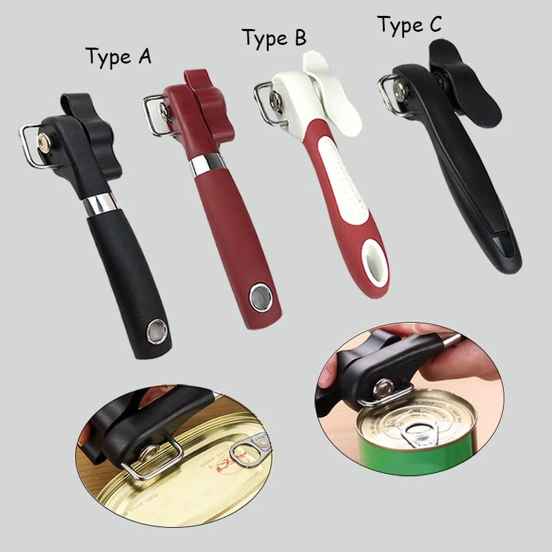 Metal Can Opener Professional Multifunctional Home Kitchen Stainless Steel Can Knife Bottle Opener