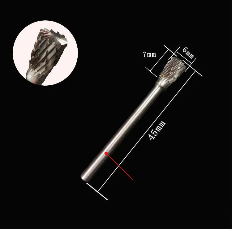 

2,35 мм 3 мм хвостовик карбида вольфрама роторные файлы деревообрабатывающий Фрезерный резак резьба головка гравировальный набор инструментов для электроинструмента