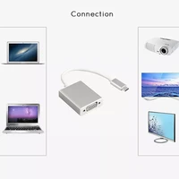 usbc to vga adapter usb 3 1 type c male to female vga converter cable 1080p fhd for macbook 12 inch chromebook pixel lumia 950xl