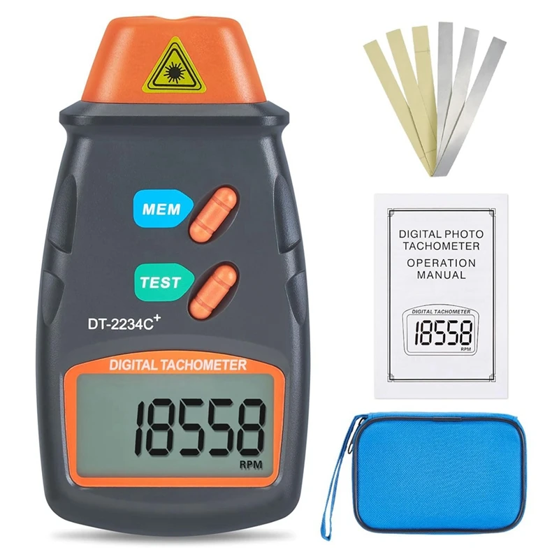 Цифровой лазерный тахометр для фотосъемки бесконтактный об/мин фотодатчик с от 2