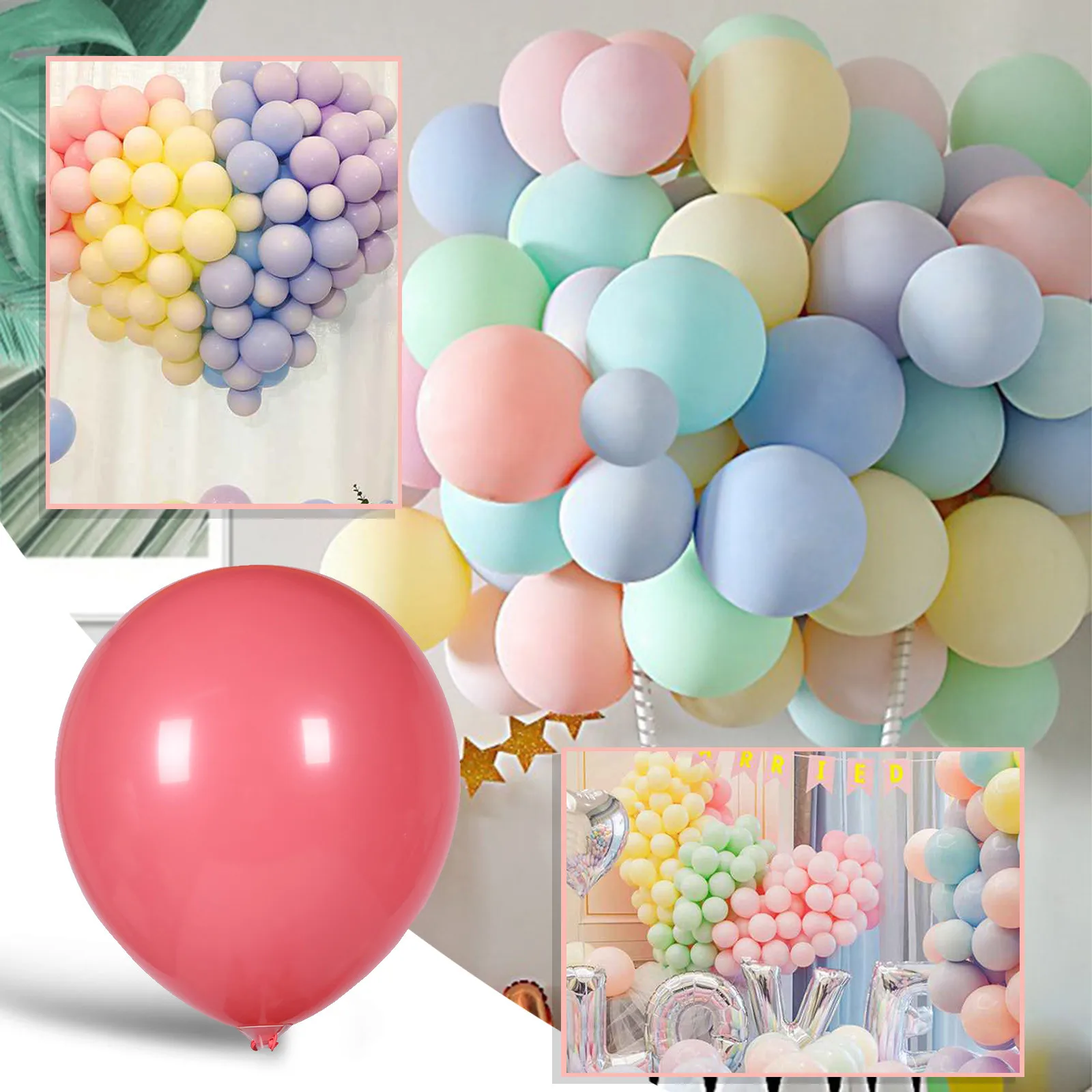 

100 шт., пастельные фотообои, диагональ 12 дюймов