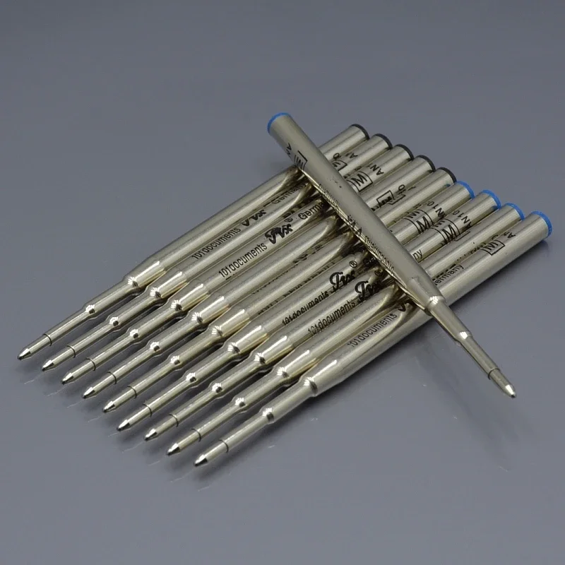 Оптовая цена 10 шт. синие/черные шариковые стержни MB AN1033260 офисные канцелярские