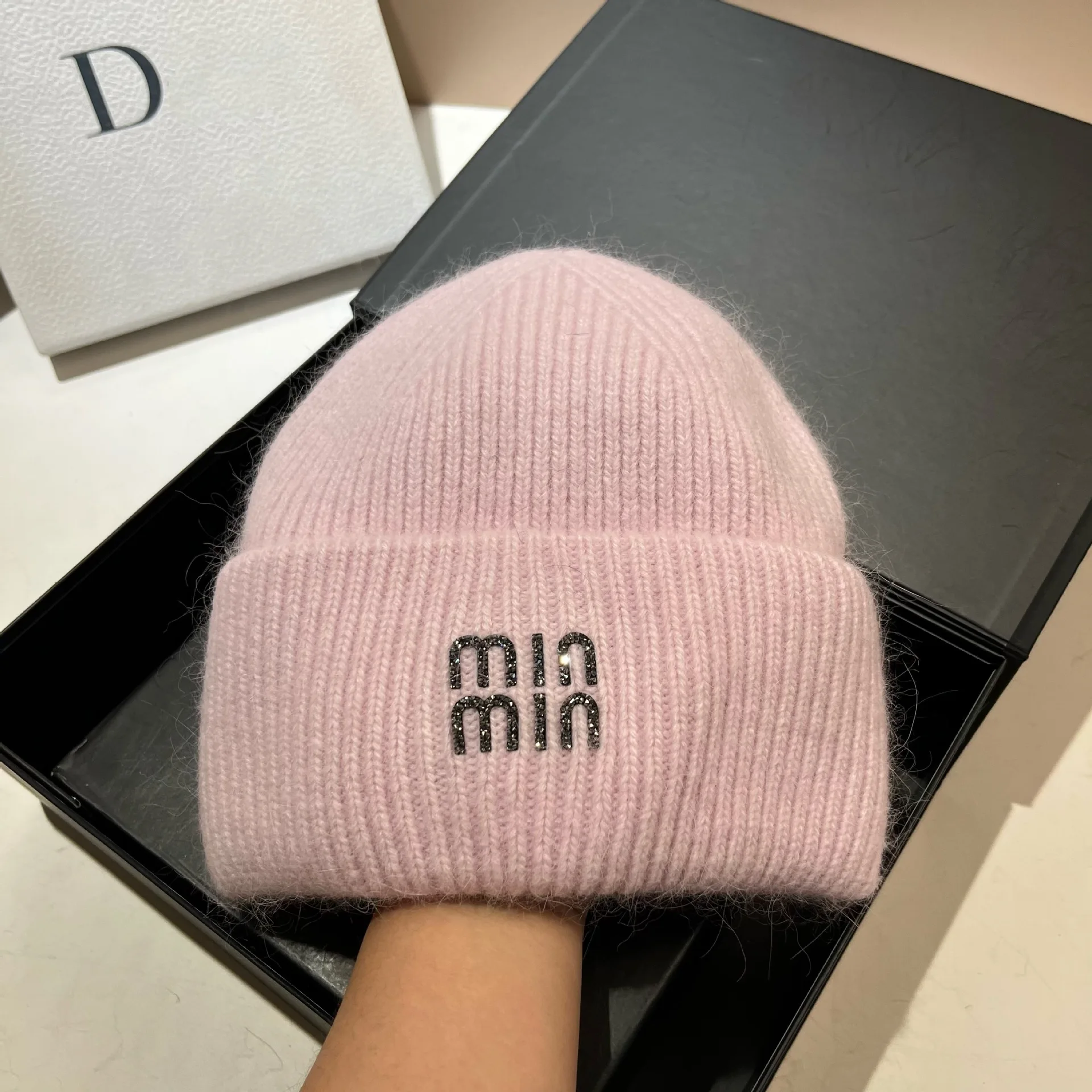 Роскошные модные зимние шапки со стразами и буквами для мужчин женщин из