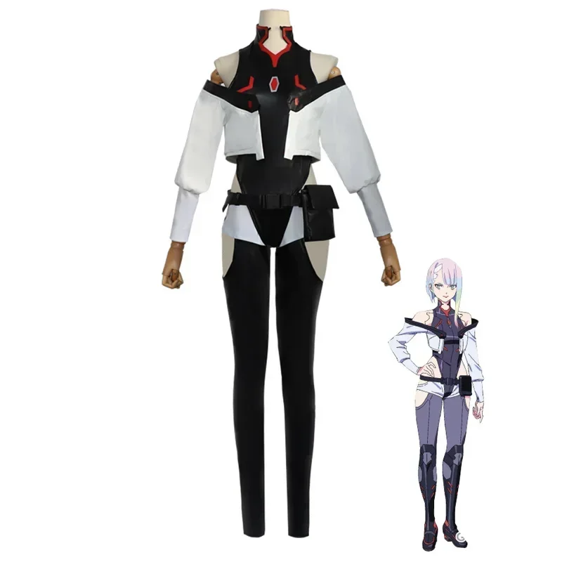 Костюм Люси для косплея из аниме киберпанк эдгерненеры костюм комбинезон куртка